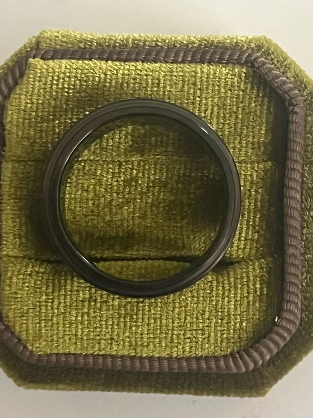 Men’s Titanium Steel Black Rotating Fidget Band Polished Finish 8mm Size 11 NWT